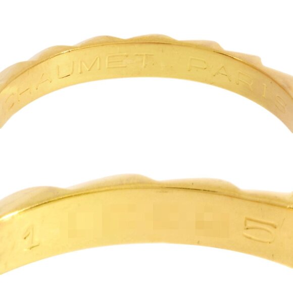 CHAUMET 18k Yellow Gold Diamond Ring - Picture 4 of 6